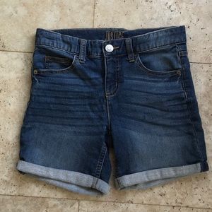 Justice Jean Shorts sz 14